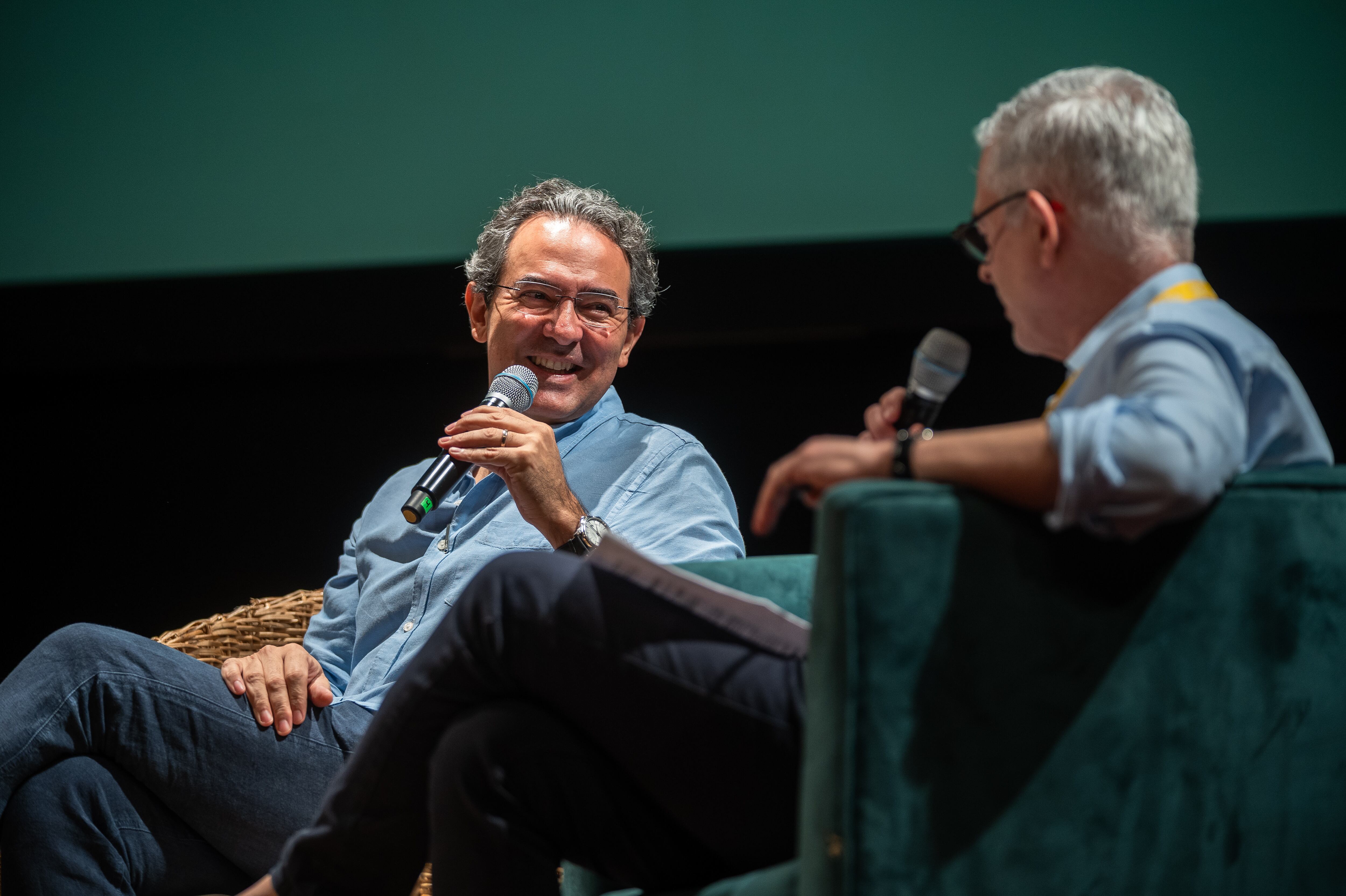 Juan Gabriel Vásquez, en Cartagena, este viernes.