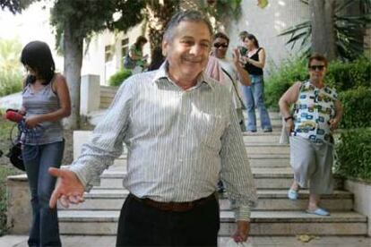 El promotor malagueño Cristóbal Peñarroya, a su salida de los juzgados de Marbella (Málaga).