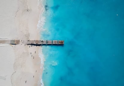 Grace Bay Beach, a l'illa de Providenciales.