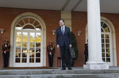23 de diciembre. Mariano Rajoy llega a La Moncloa, que a partir de ahora será su despacho y el hogar de su familia.