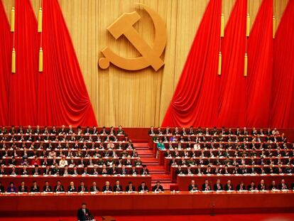 Xi Jinping inaugura el XIX Congreso Nacional del Partido Comunista de China en Pek&iacute;n.