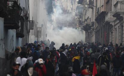 Las manifestaciones en Ecuador tras el acuerdo con el FMI.