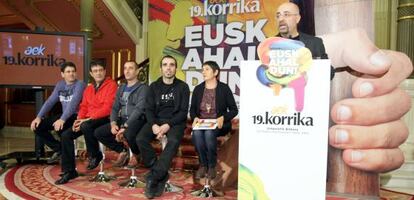 Presentación de la 19ª Korrika en el Teatro Arriaga (Bilbao).