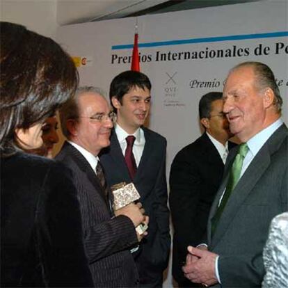 El Rey, durante la entrega de los Premios de Periodismo Rey de España.