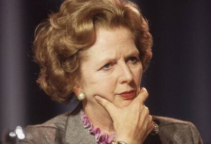 Margaret Thatcher, en octubre de 1985.