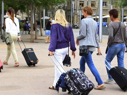 Un grupo de turistas.