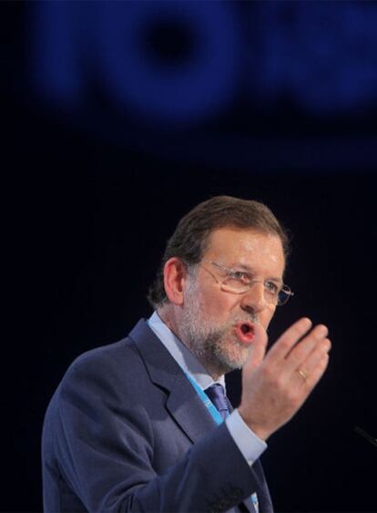 Mariano Rajoy, durante su discurso.