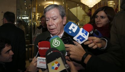 El exministro del Interior José Luis Corcuera, en enero de 2016.