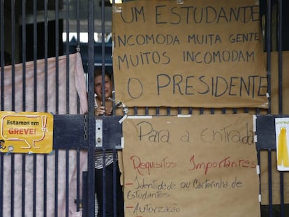 A escola Santa Felicidade, em Curitiba, onde um estudante morreu na segunda-feira.