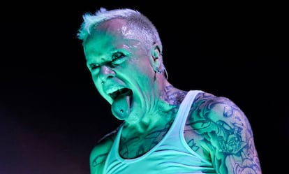 Flint em um show do The Prodigy em Londres, em 2009.