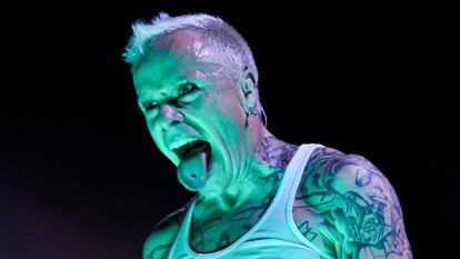 Flint em um show do The Prodigy em Londres, em 2009.