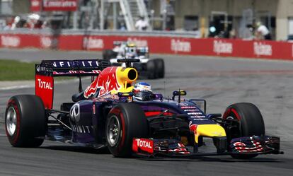 Vettel, piloto de Red Bull, durante el Gran Premio de Canadá.