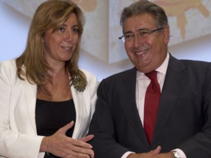 Susana D&iacute;az y Juan Ignacio Zoido, en septiembre pasado.