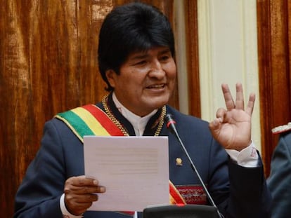 Morales presenta su informe anual.