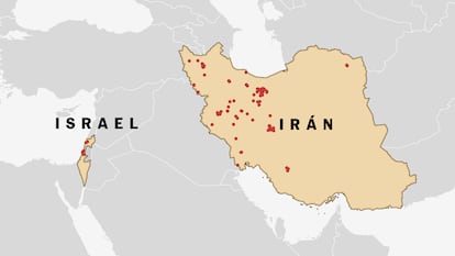 Mapas | Los objetivos del fuego cruzado entre Israel e Irán