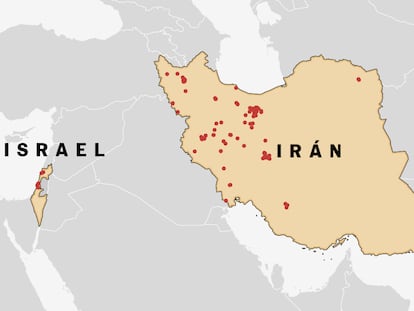Mapas | Los objetivos del fuego cruzado entre Israel e Irán