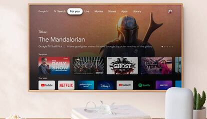 Nueva interface de Google TV.