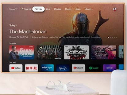 Nueva interface de Google TV.
