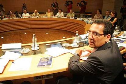 Antonio Pulido, ayer, antes del consejo de administración de El Monte.