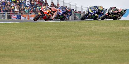 Márquez, por delante de Viñales, Rossi y Zarco en Phillip Island.