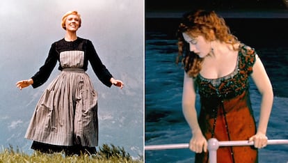 Hay escenas de películas que han quedado en la memoria colectiva. Un ejemplo claro: el vestido de transparencias que vistió Kate Winslet en ‘Titanic’ (1995) cuando el personaje que interpreta, Rose DeWitt Bukater, trata de tirarse por la borda del transatlántico; y Jack Dawson (Leonardo DiCaprio) la devuelve a cubierta. La prenda fue subastada en 2012 por 300.000 euros. Otra es la de la institutriz María cantando por los Alpes en ‘Sonrisas y Lágrimas’ (1965). El vestido  del personaje interpretado por Julie Andrews se vendió en 2012 por 1,2 millones de euros. 