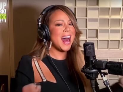 Mariah Carey canta para el telemaratón solidario por el coronavirus.