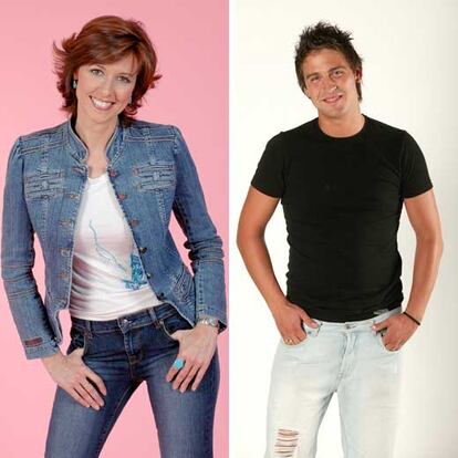 Lucía Riaño (Tele 5) y Guillermo Martín (Antena 3).