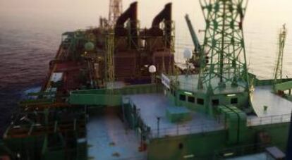 Plataforma de la petrolera paraestatal Pemex, en México.