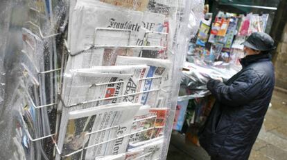 Kiosko de prensa.