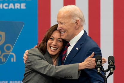 Kamala Harris y Joe Biden, el pasado mes de marzo.