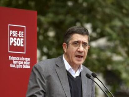 Patxi López, en San Sebastián.
