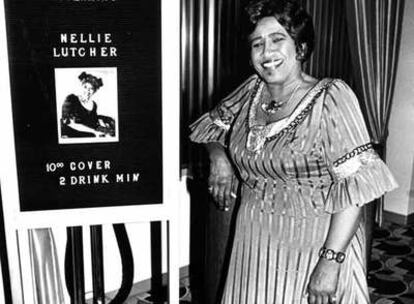 La cantante y pianista de jazz Nellie Lutcher.