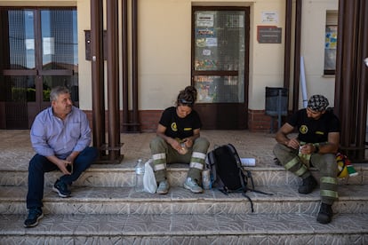 Los marchadores de Castilla y León en el municipio de Ferreras de Abajo.