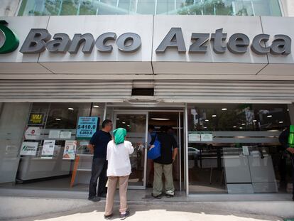 Una sucursal de Banco Azteca, en Ciudad de México.