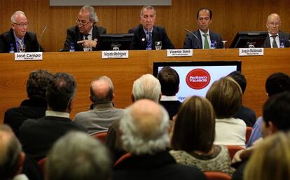 Presentación en sociedad de la asociación de accionistas Pro Banco de Valencia.