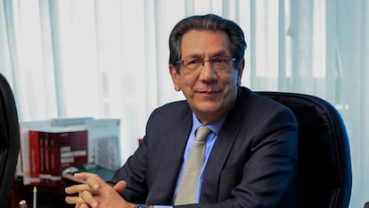 El magistrado del Tribunal Constitucional Enrique Arnaldo en el pleno de enero de 2023.