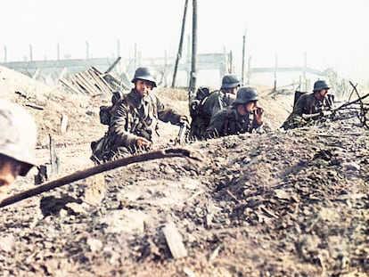 Soldados alemanes, en la batalla de Stalingrado, en una fotografía datada en 1942.