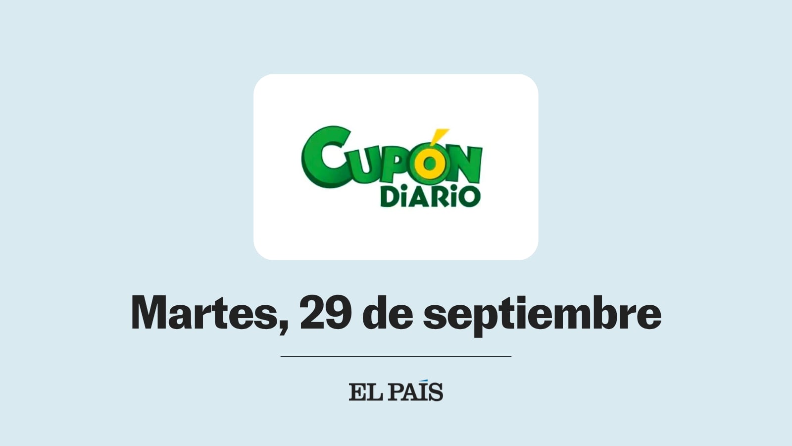 ONCE daily quota: check draw on Tuesday 29 September
