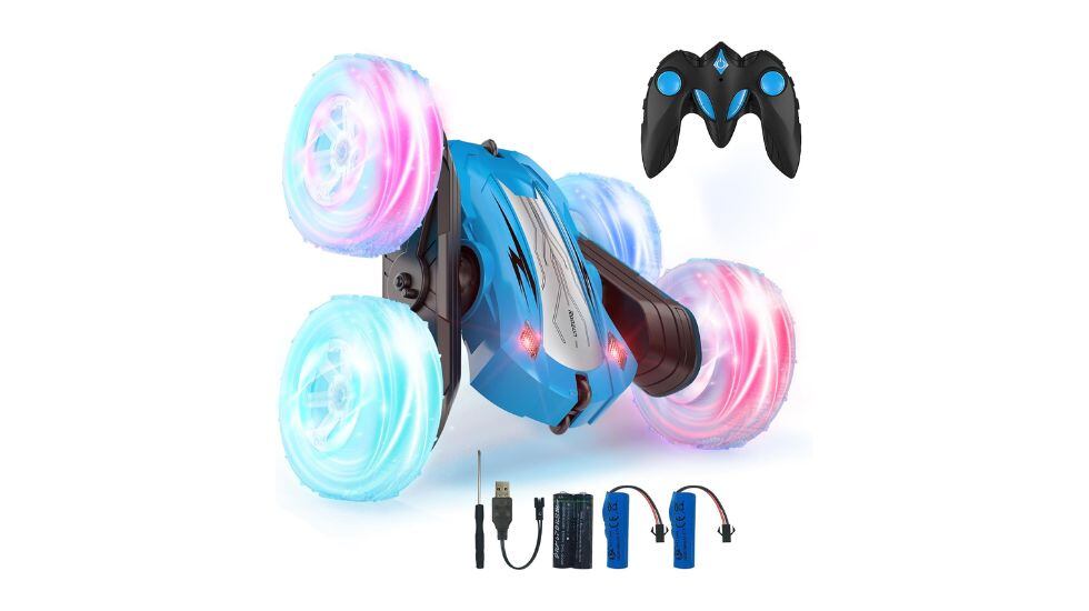 Coche teledirigido con luces led.