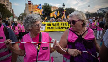 Una de las manifestaciones organizadas por la ANC en Barcelona.