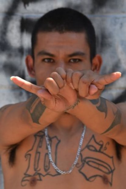 Óscar Díaz Sigarán, miembro de la Mara Salvatrucha.