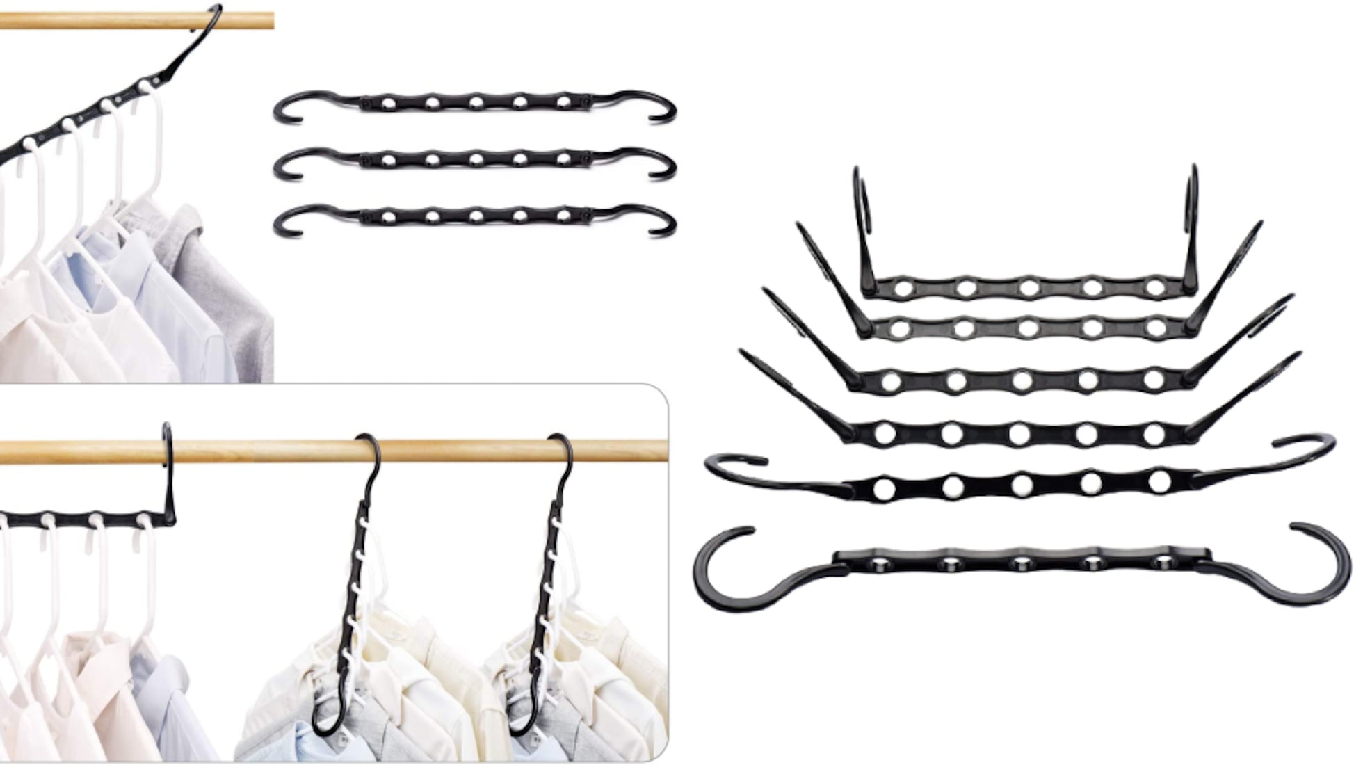 Juego De 13 Perchas Para Pantalones - Antideslizantes, Ahorra Espacio, Ideales Para Jeans Y Faldas