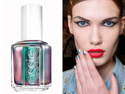 Metalizadas y oscuras, así son las manicuras del otoño