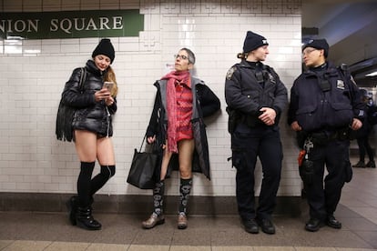 Se trata de la décimo octava edición del 'No Pants Subway Ride', que cada año, desde el 2002, organiza la plataforma de comediantes Improv Everywhere.
