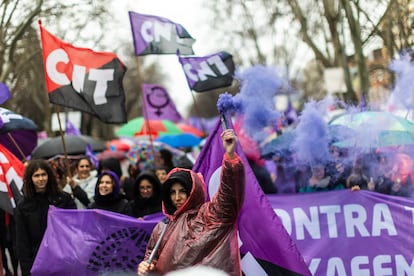 Manifestación feminista en Madrid.