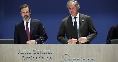 Juan Ignacio y José Manuel Entrecanales, vicepresidente y presidente de Acciona, respectivamente.