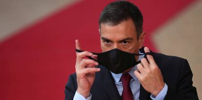 El presidente de España, Pedro Sánchez, este viernes en Bruselas.