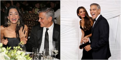 George Clooney y Amal Ramzi Alam Uddin Clooney (11 años casados). Durante años, el actor fue, por convicción, uno de los solteros de oro de Hollywood. Por ello, sorprendió en 2013 su relación con la jurista especializada en derechos humanos y su rápida boda celebrada en Venecia (Italia) un año después de conocerse. El secreto de esta unión fue revelado en una entrevista conjunta que concedieron a Gayle King en el programa ‘CBS Mornings’ en septiembre de 2022. “Todo empieza con el amor”, señaló el intérprete. “Creo que ese es el único secreto para que funcione. Para nosotros, ha sido fácil, creo que ha sido lo más fácil que hemos hecho en nuestras vidas. No hemos llegado a tener una discusión”, celebró el también director. La abogada y activista añadió: “Creo que conocer a la persona adecuada depende en un 99% de la suerte. Y, en nuestro caso, evitamos ser cínicos, somos abiertos en ese aspecto. Las cosas evolucionaron muy rápido porque no fuimos hipócritas o demasiado reservados. No nos guardábamos nada”. El matrimonio dio la bienvenida a sus gemelos, Ella y Alexander, en 2017.