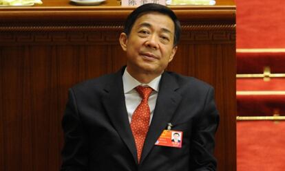 Bo Xilai durante el Congreso del PCCh.