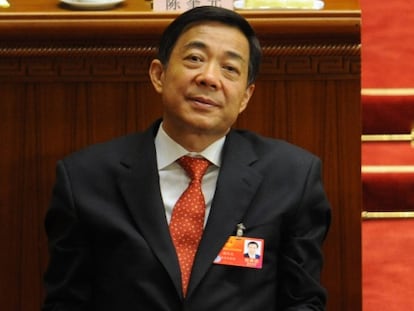 Bo Xilai durante el Congreso del PCCh.